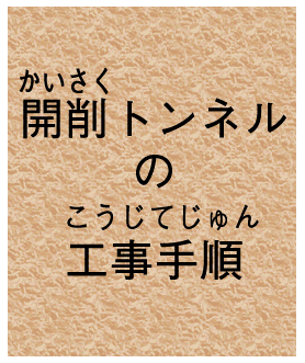 開削工法はこうやって進めていくよ!