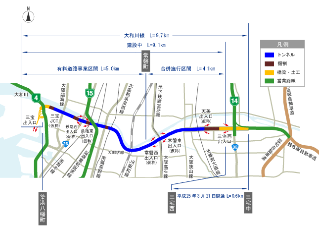 大和川線マップ