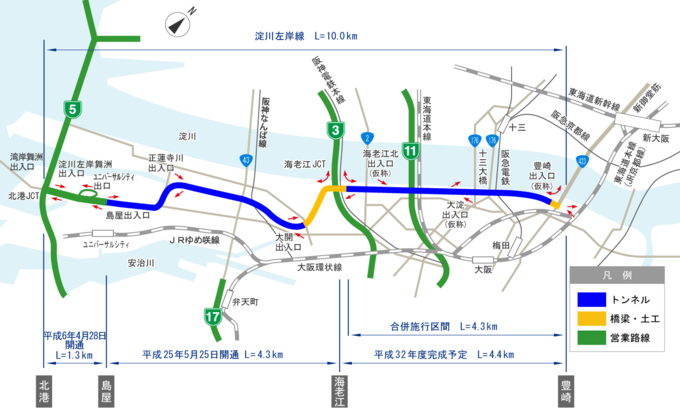1期、2期区間地図