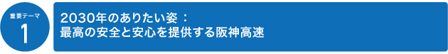 1.最高の安全と安心を提供する阪神高速