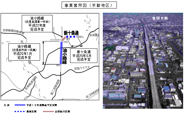 事業箇所図(京都地区)