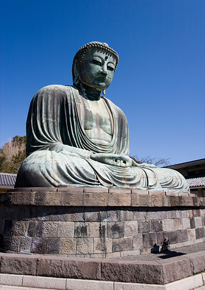 写真：文化財「鎌倉の大仏」は免震構造