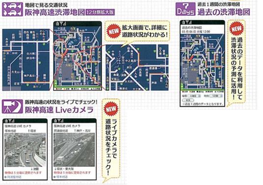画像:「阪神高速はしれGO!」の改善