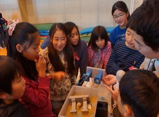 写真:液状化実験