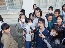 写真:赤外線カメラで調査