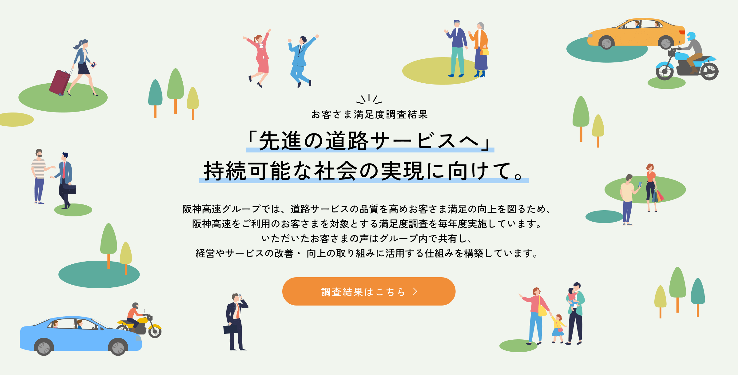 「先進の道路サービスへ」持続可能な社会の実現に向けて。