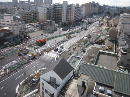 写真：【工事状況】長田区大道通付近（２０１３．１月）