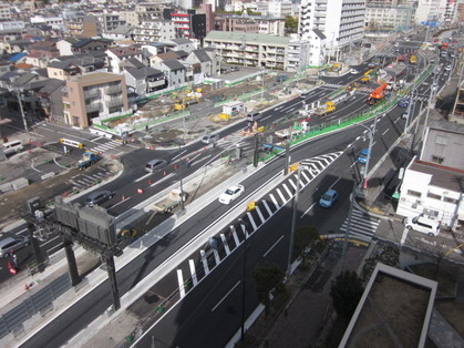 写真：【工事状況】長田区大道通付近（２０１３．１月）
