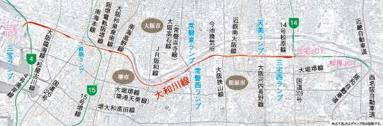 大阪府堺市~松原市