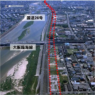 松屋大和川通付近~松屋町付近