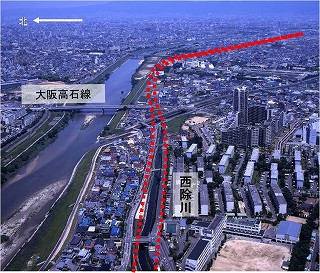 東浅香山町付近~常磐町付近