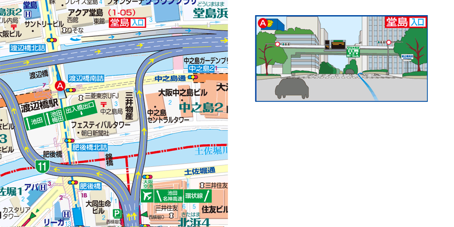 図：堂島入口