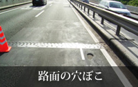 画像:路面の穴ぼこ