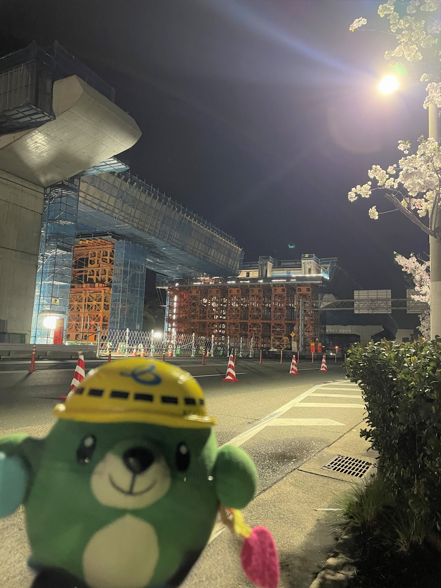 橋脚ずるずる