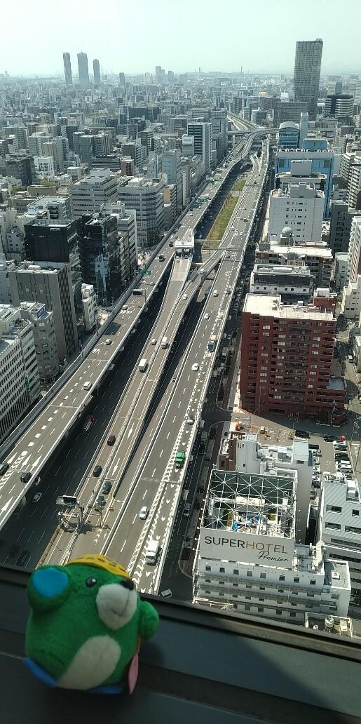 西船場JCTあたりを上から⤴