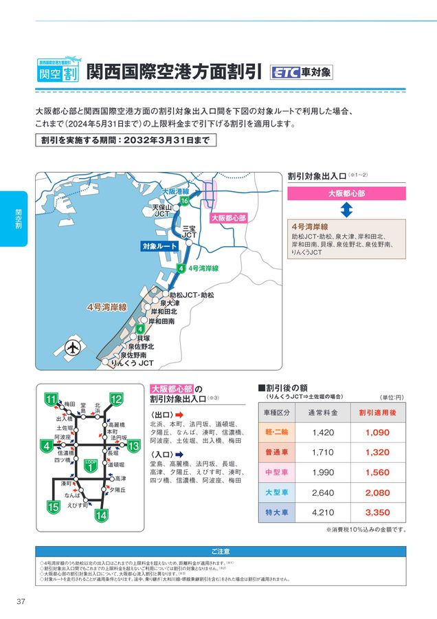 阪神高速料金ガイド 2024年6月