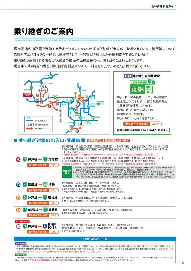 阪神高速料金ガイド 2024年9月
