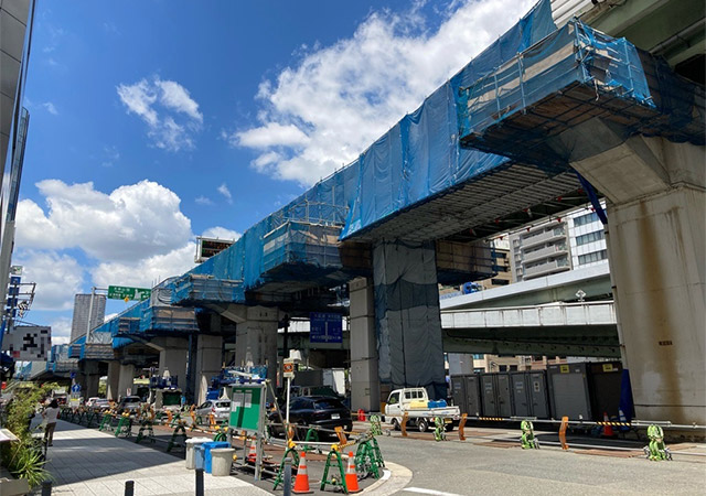 2023年8月 東上P54付近　路下状況