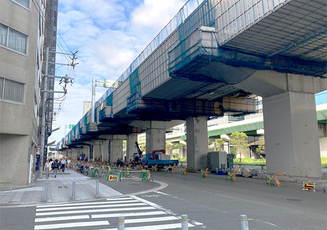 2023年9月 東上P48付近　路下状況