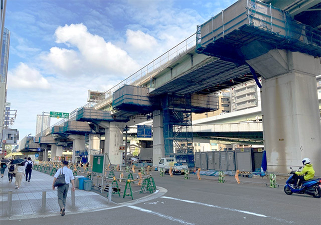 2023年9月 東上P54付近　路下状況