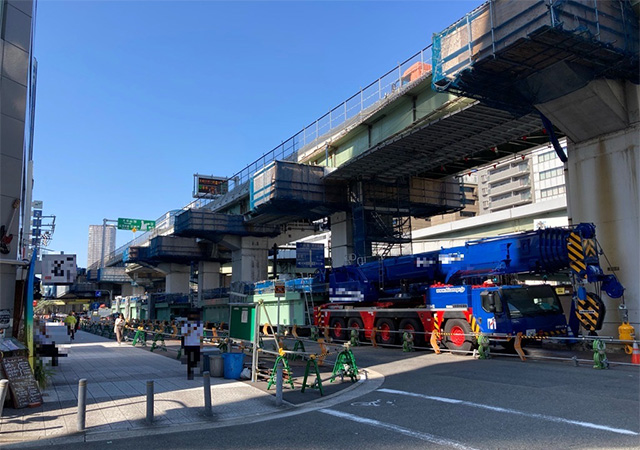 2023年10月 東上P54付近　路下状況
