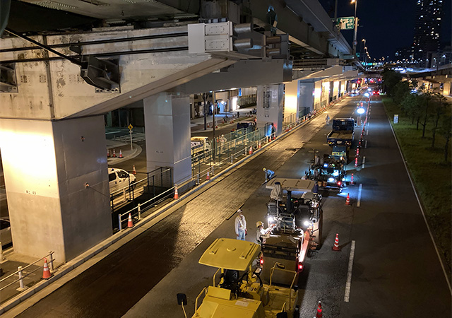 2024年7月 東上P48付近　路下状況　本線側舗装