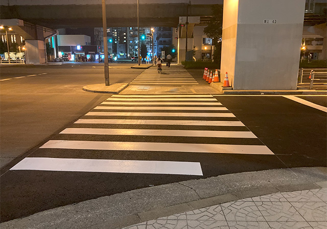 2024年7月 東上P48付近　路下状況　本線側舗装