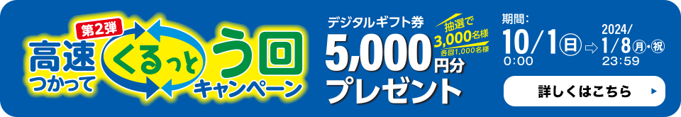 第２弾 高速使って都心流入キャンペーン