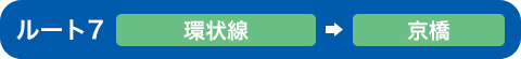 ルート7 環状線⇒京橋