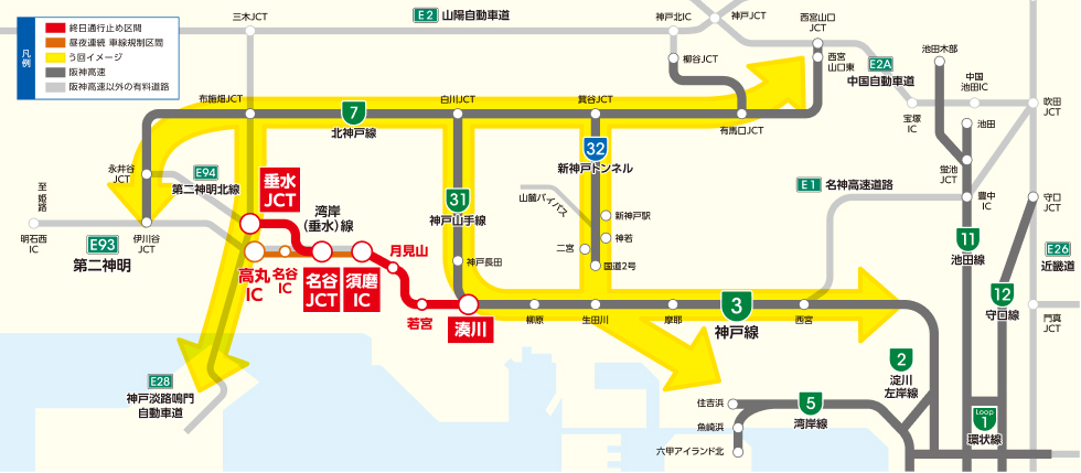 工事期間中のう回イメージ