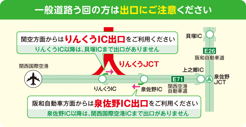 出口にご注意